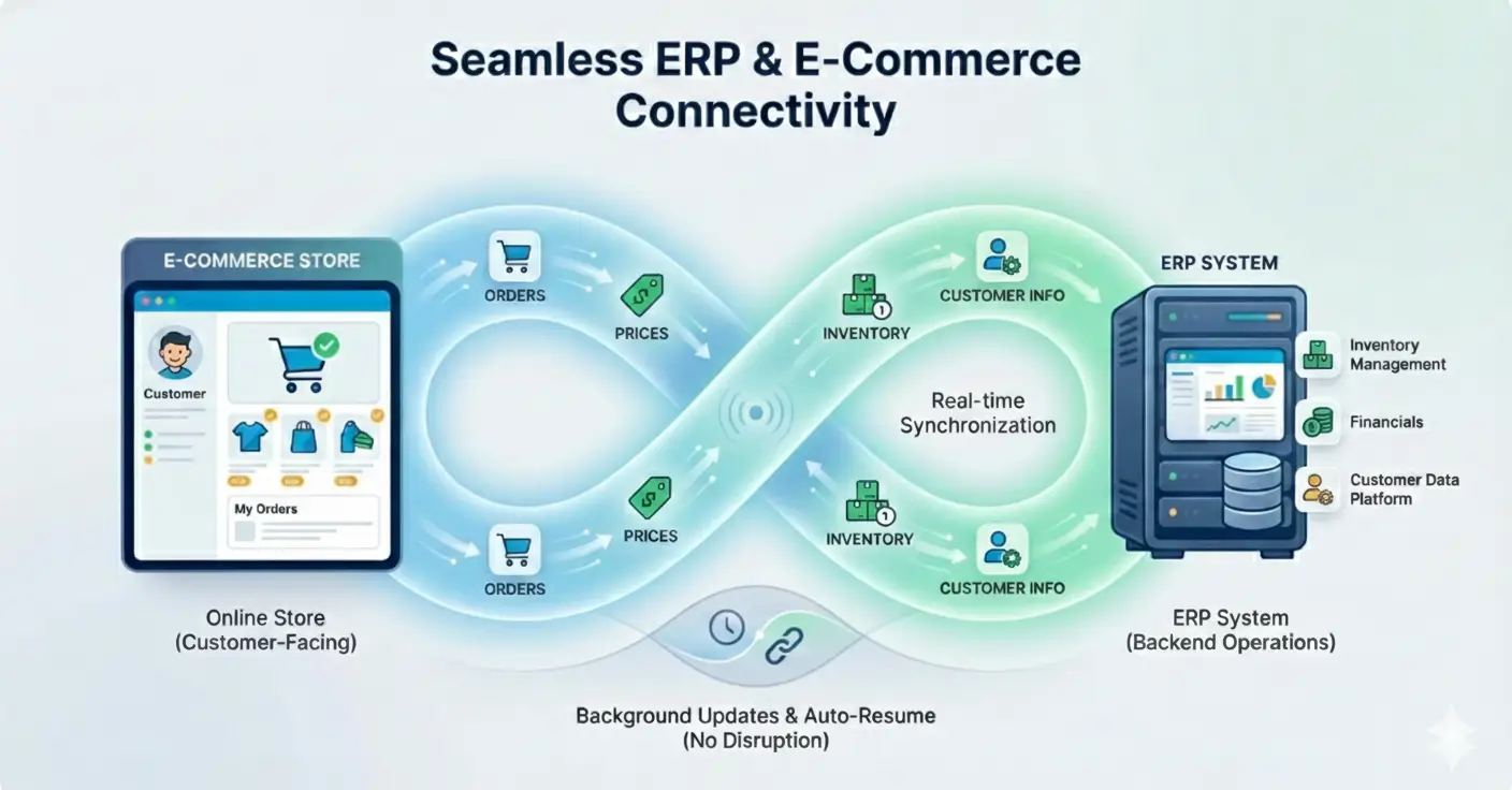 Seamless ERP & E-Commerce Connectivity